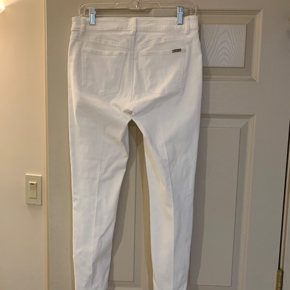 White House Black Market White The Jegging Crop Pants sz 4 - Picture 3 of 7
